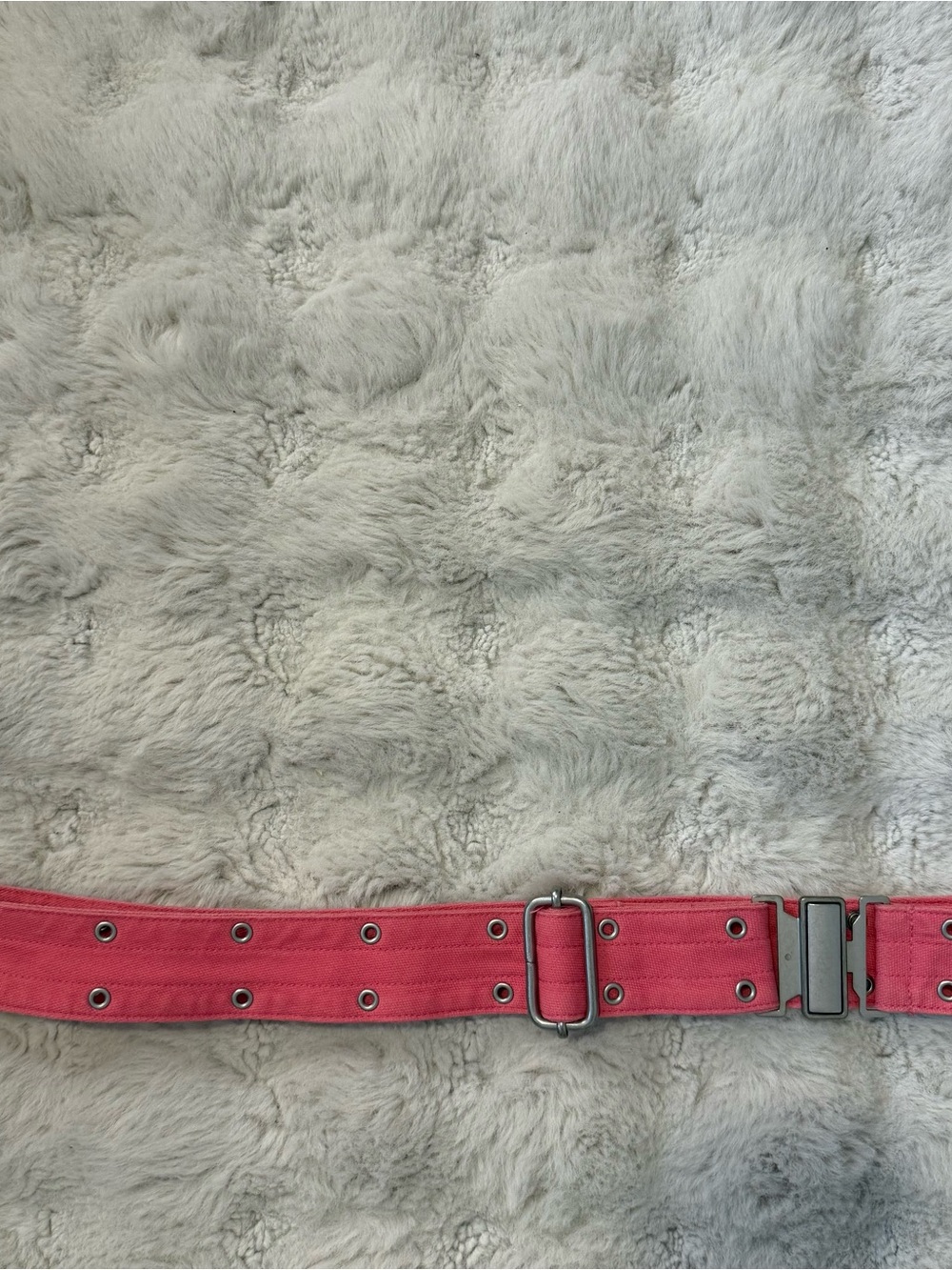 Y2K Hot Pink Double Grommet Belt